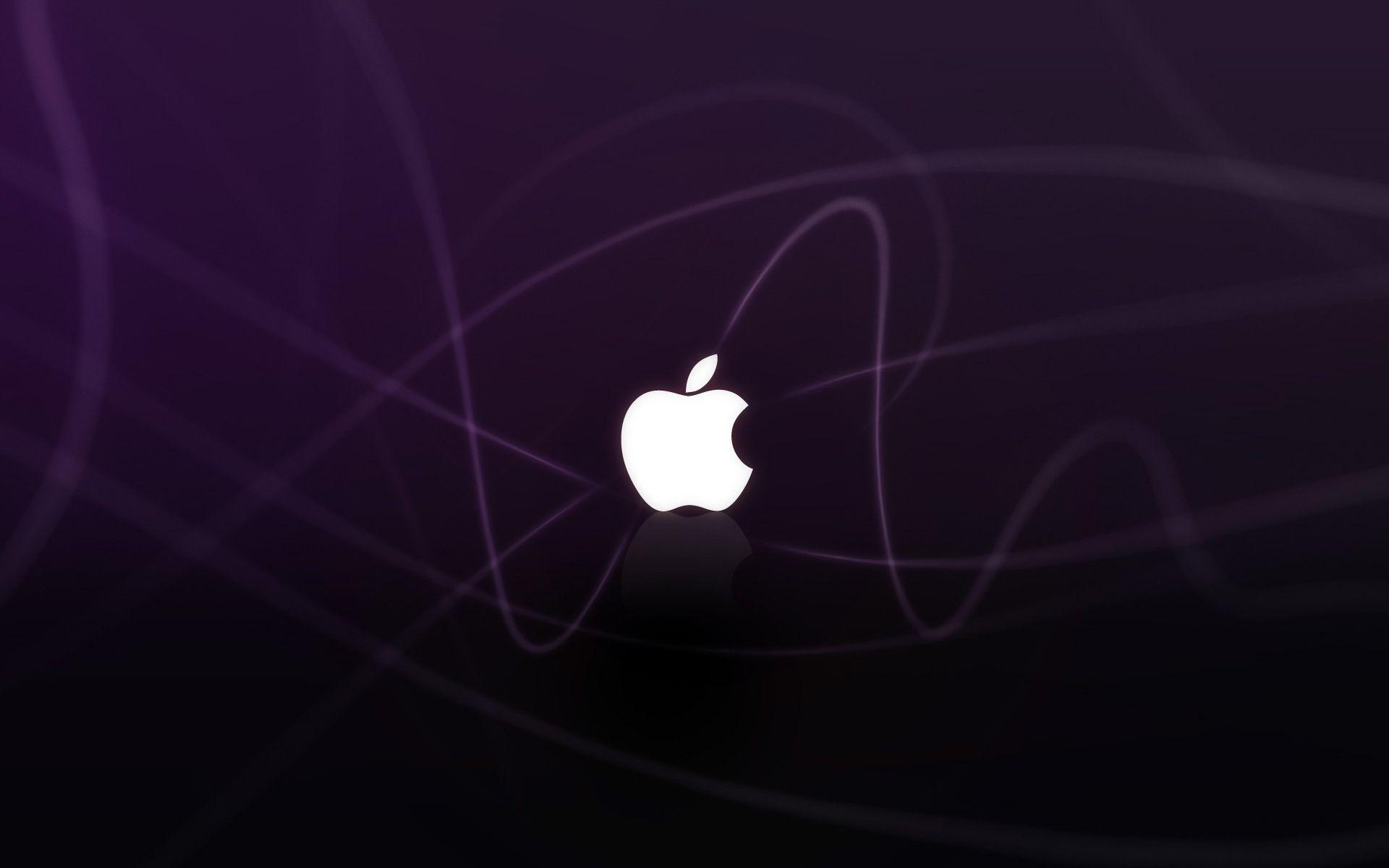 Purple Apple Logo - Apple Logo Purple Waves #4192770, 1920x1200 | All For Desktop