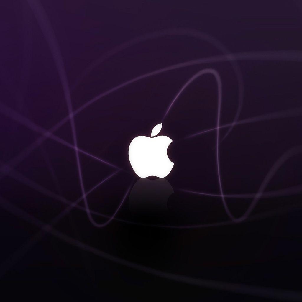 Purple Apple Logo - Purple Abstract Apple Logo iPad Wallpaper