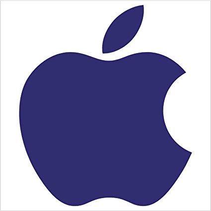 Purple Apple Logo - Amazon.com: Graphix Apple Mac Logo Decals (2.5