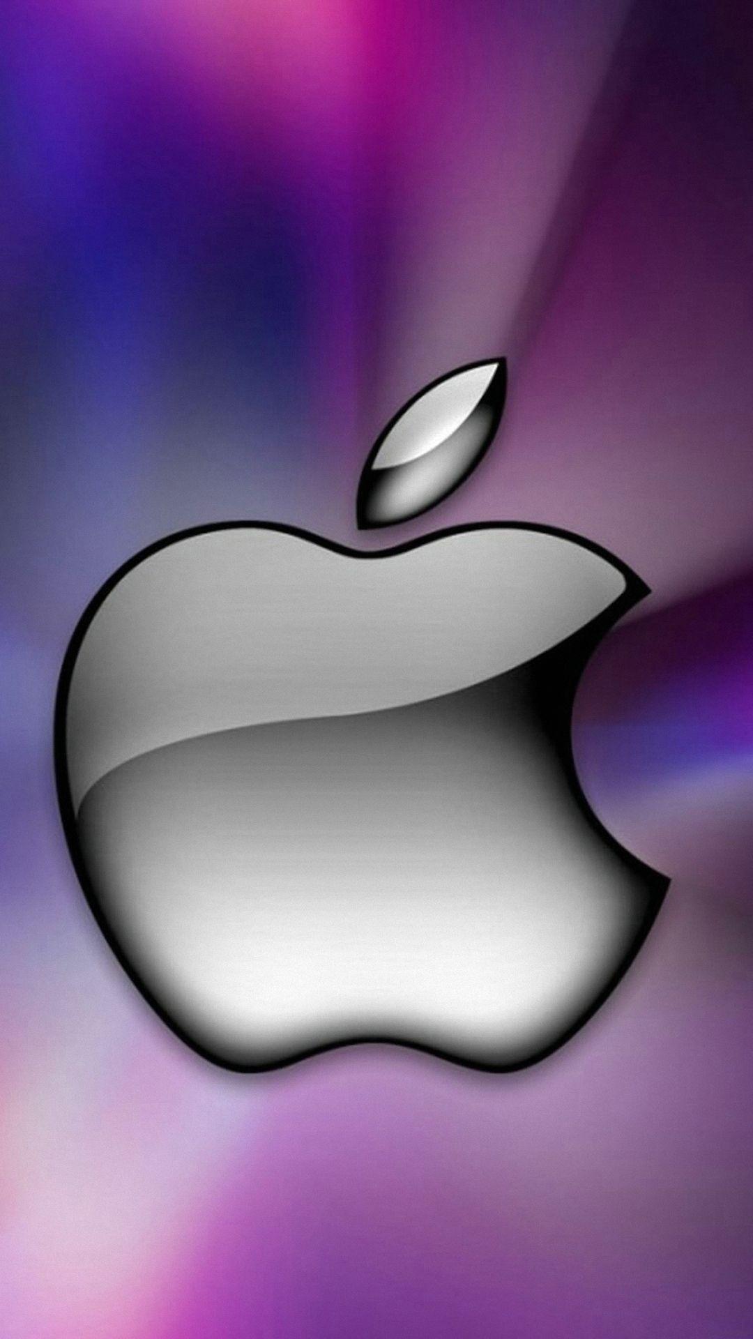 Purple Apple Logo - Download Free Apple Logo Background for Iphone | PixelsTalk.Net