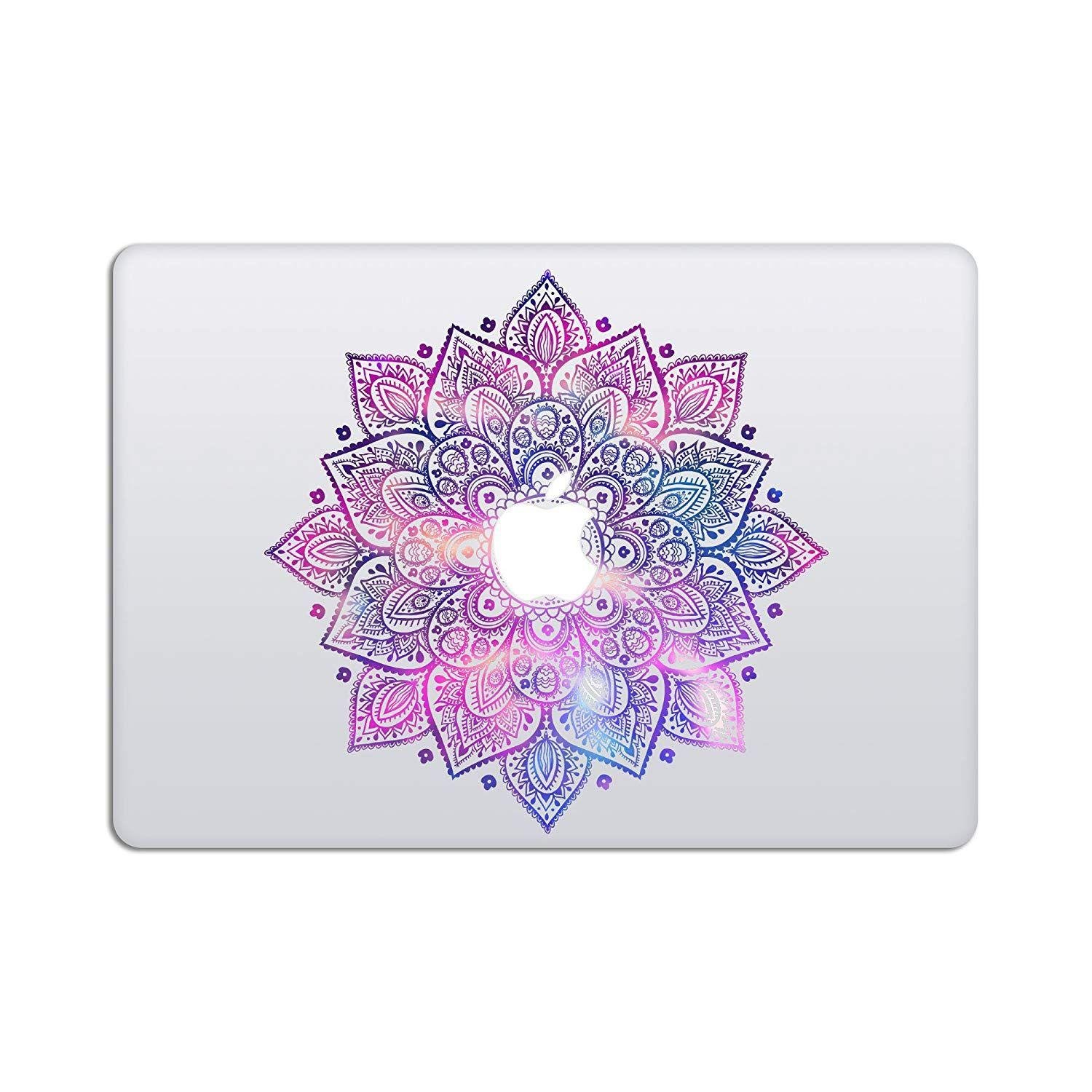 Purple Apple Logo - Amazon.com: Laptop Stickers MacBook Decal - Removable Vinyl w ...