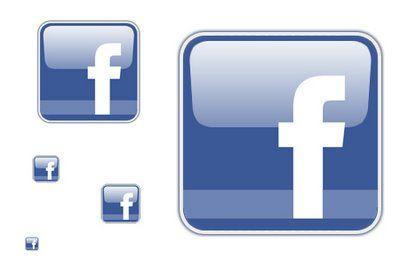 Glossy Facebook Logo - facebook GLOSSY SMALLER