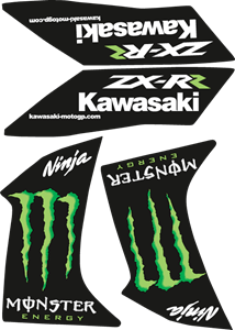 Monster Energy Kawasaki Logo - Kawasaki Ninja Monster Logo Vector (.EPS) Free Download