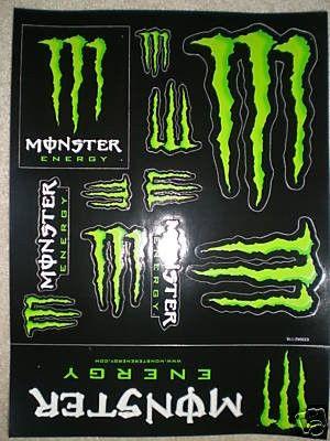 Monster Energy Kawasaki Logo - Monster Energy Kawasaki 'M' logo Stickers! 12 Stickers
