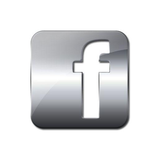 Glossy Facebook Logo - 099412 Glossy Silver Icon Social Media Logos Facebook Logo