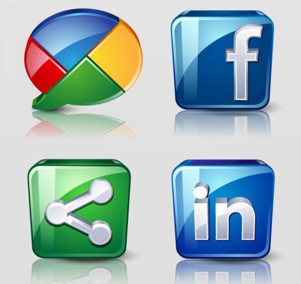 Glossy Facebook Logo - The Use & Importance of Icon Design. Los Angeles Web