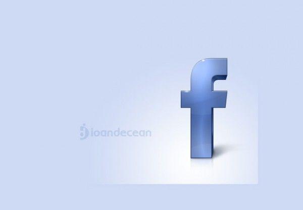 Glossy Facebook Logo - Stand Alone Glossy Facebook F Icon