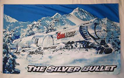 Silver Bullet Coors Light Mountain Logo - Amazon.com : Coors Light Silver Bullet Train Beer Flag 3' X 5 ...