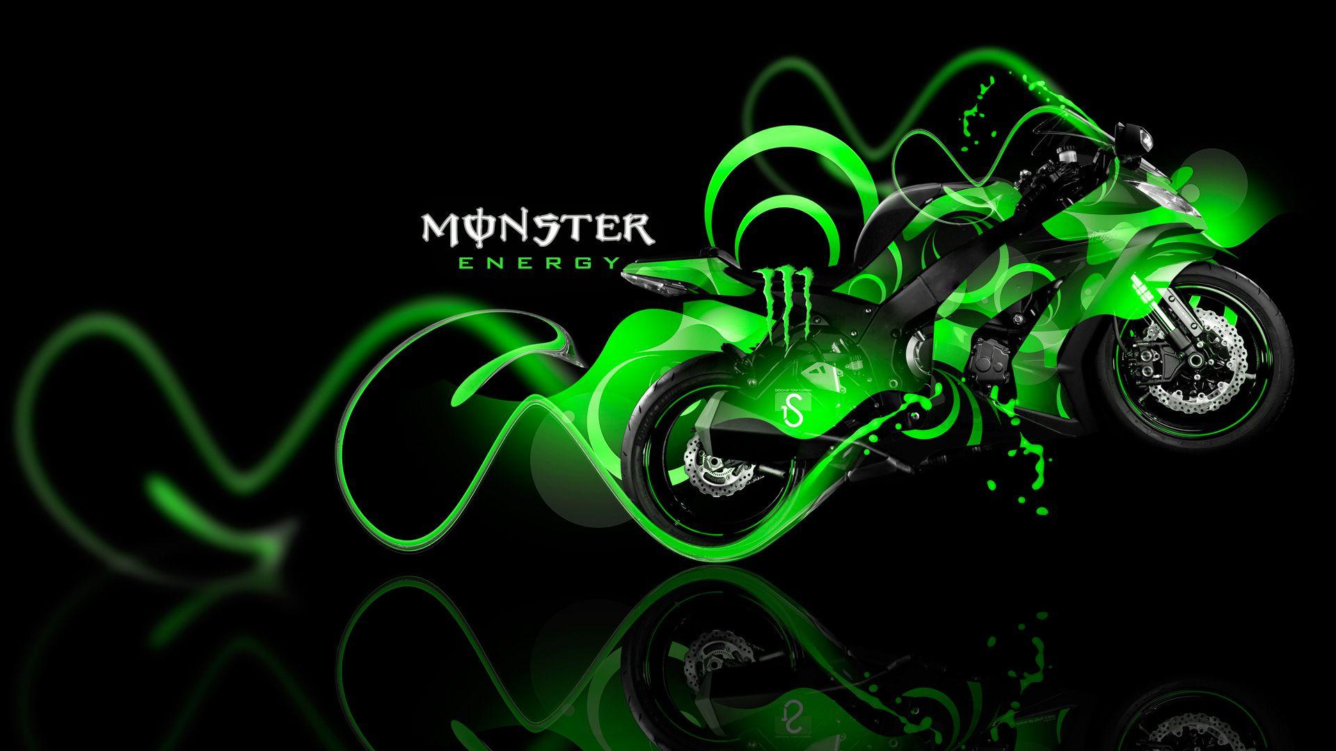 Monster Energy Kawasaki Logo - Monster Energy Wallpaper HD