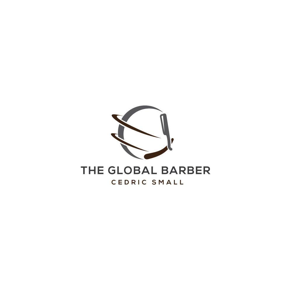 Small Global Logo - Logo Design for The Global Barber Cedric Small by ecorokerz. Design