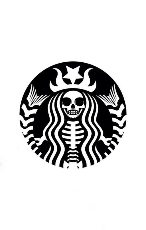 Scary Starbucks Logo - Perfect grunge Starbucks logo | ⚜️Gothic Grunge Couture | Pumpkin ...
