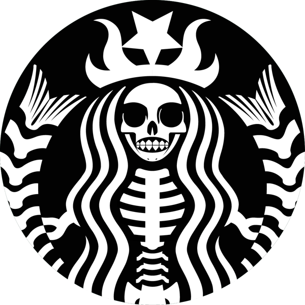 Scary Starbucks Logo - Starbucks Logo by Federico Cambiaggio, via Behance. lynn's board