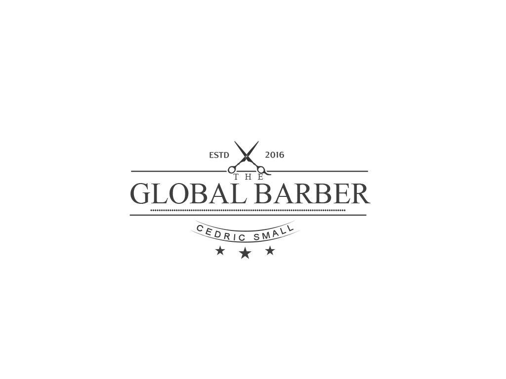 Small Global Logo - Logo Design for The Global Barber Cedric Small by designer daddy 420 ...