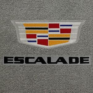 2015 Cadillac New Logo - Cadillac Escalade & ESV Gray Floor Mats with NEW Licensed Logo