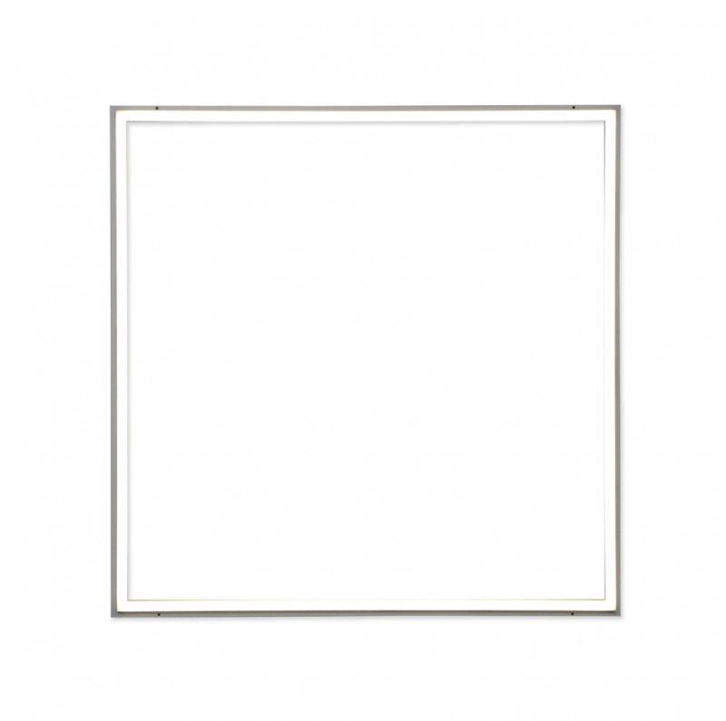 Black with White Line Square Logo - LED line® square frame panel 40W 3200lm SMD 59x59 neutral white ...