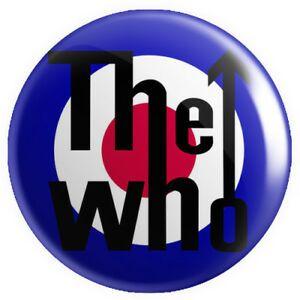 Red White and Blue Logo - The Who BUTTON PIN BADGE 25mm 1 INCH Mod Red White Blue Logo