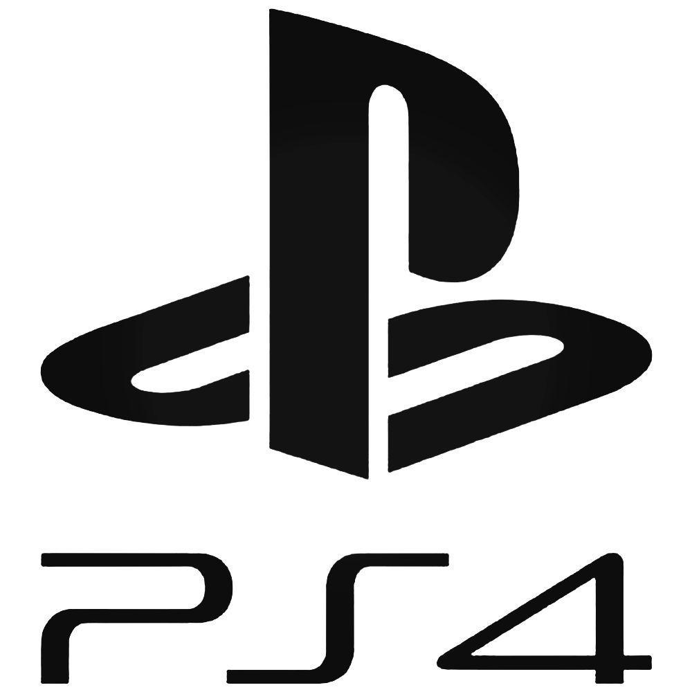 White PlayStation 4 Logo - Ps4 Playstation 4 V2 Logo Decal Sticker