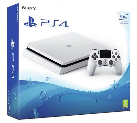 White PlayStation 4 Logo - Buy Sony PS4 500GB Console - White | PS4 consoles | Argos