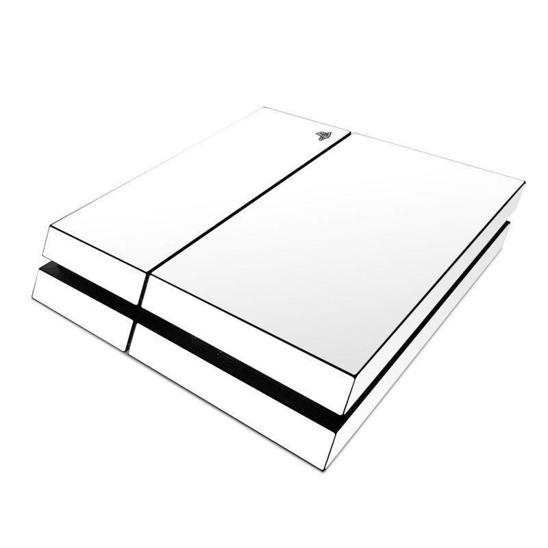 White PlayStation 4 Logo - Sony PS4 Skin - Solid State White by Solid Colors | DecalGirl