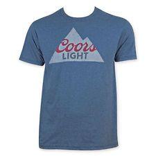 Coors Mountain Logo - COORS Banquet Men's Mountain Logo T Shirt Blue X Large