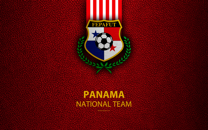 Panama Football Logo - Download wallpaper Panama national football team, 4k, leather