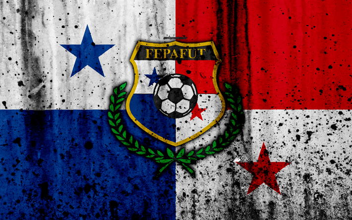 Panama Football Logo - Download wallpaper Panama national football team, 4k, emblem