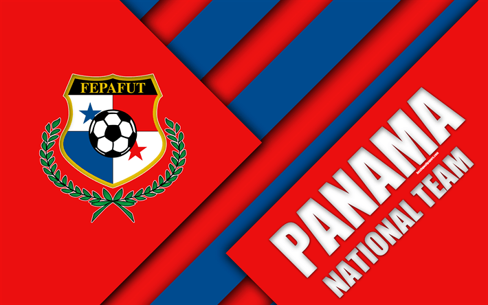 Panama Football Logo - Download wallpaper Panama national football team, 4k, material