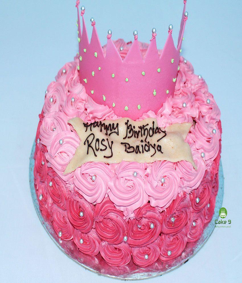 Chocolate Crown Logo - Floral Chocolate Cake with crown - Cake Making moments special
