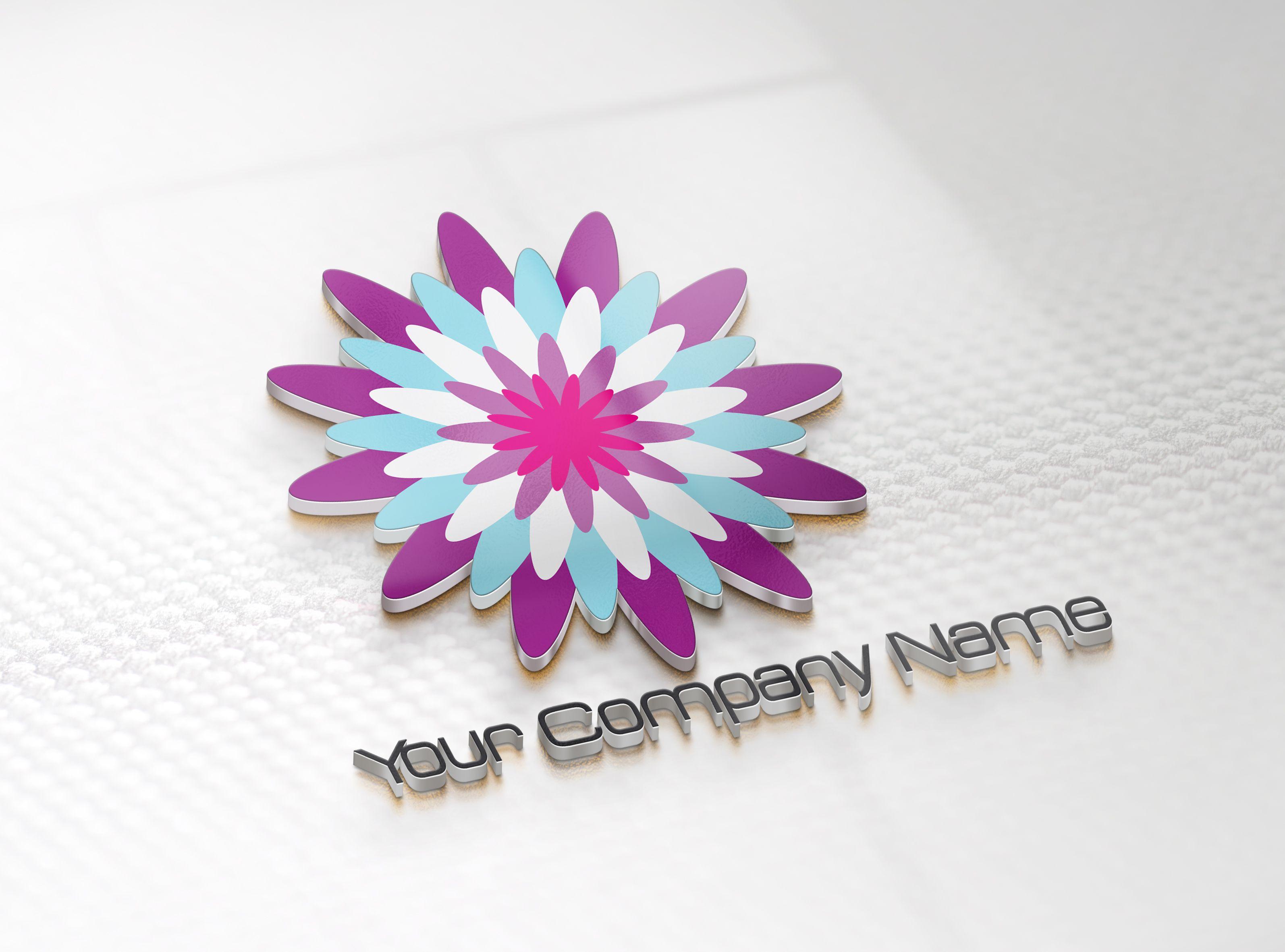 Colorful Flower Logo - Colorful flower logo – AYA Templates