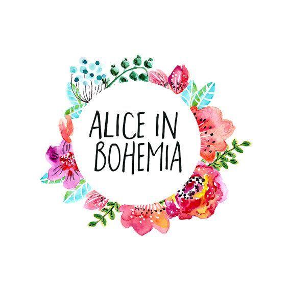 Colorful Flower Logo - Bohemian Flowers Logo Design , Bright Flowers, Colorful flowers ...