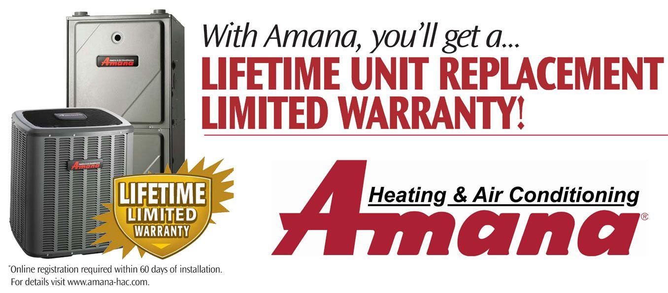 Amana Heating and Air Logo - Controlled Heating & Cooling – Furnaces & Air Conditioning at the ...