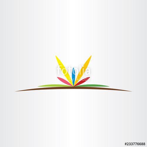 Colorful Flower Logo - colorful flower logo spa symbol vector icon illustration