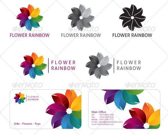 Colorful Flower Logo - A logo with a colorful flower. Ai file included: Colorful logo ...