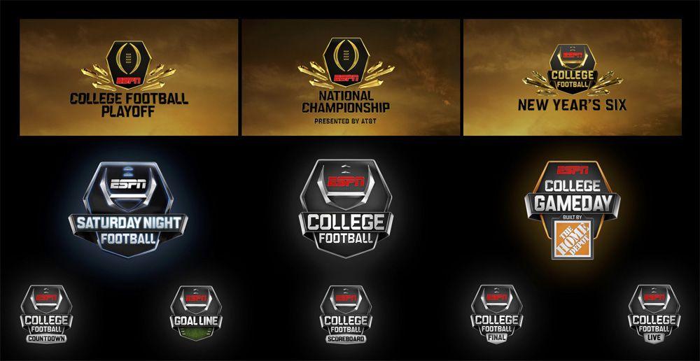 ESPN College Football Logo - Brand New: New Logo And On Air Packaging For ESPN College Football