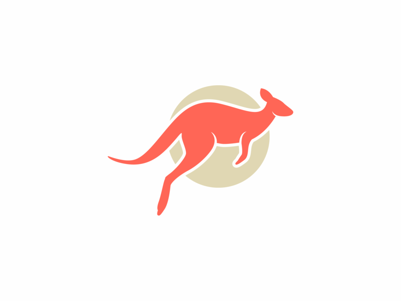 Red Kangaroo Logo - Logo Design Challenge (Day 19) - Kangaroo by Tara Curtin | Dribbble ...
