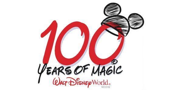Walt Disney World Company Logo - Logo for 100 Years of Magic Celebration that occurred in the Disney ...