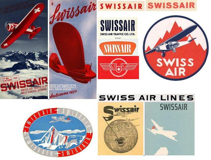 Vintage Airline Logo - Behind the SwissAir Logo | Shelby White - The blog of artist, visual ...
