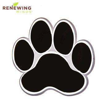 Black Paw Print Logo - Black Paw Print Paper Cutouts