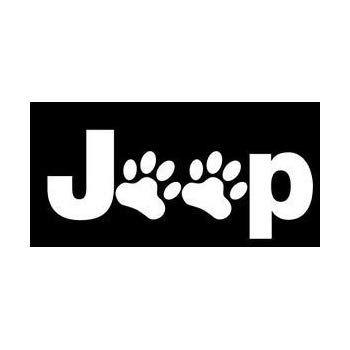 White Jeep Logo - Amazon.com: Puppy Paw Print Jeep Logo Die Cut Vinyl Decal Sticker 6 ...