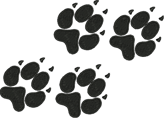 Black Paw Print Logo - Free Dog Foot Prints Logo, Download Free Clip Art, Free Clip Art