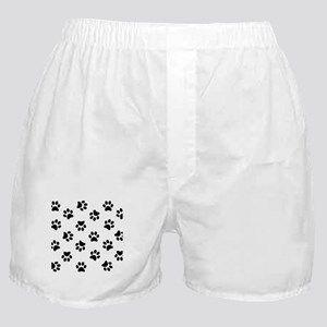 Black Paw Print Logo - Black And White Elephant Print Underwear & Panties - CafePress