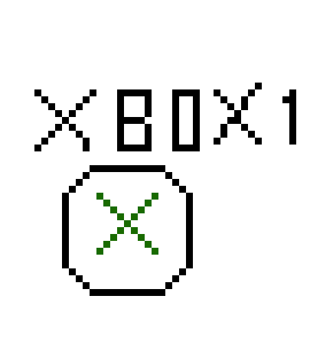 Xbox 1 Logo - XBOX 1 logo | Pixel Art Maker