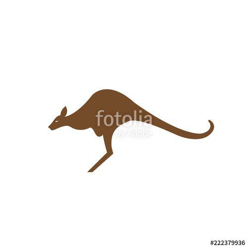 Red Kangaroo Logo - Silhouette Of A Kangaroo Logo Stock Image And Royalty Free Vector