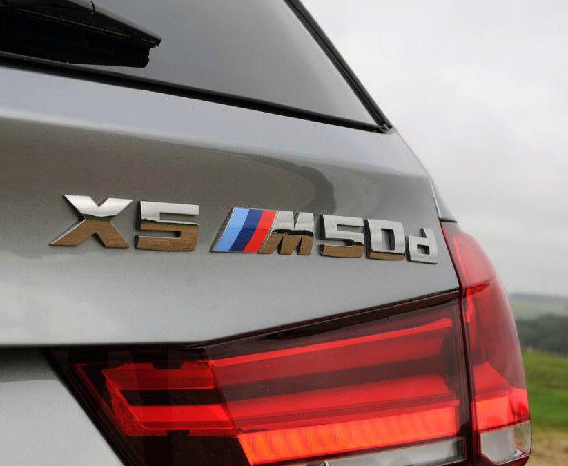 BMW X5 Logo - Genuine BMW X5 (F15) X5M50d Label Sticker Chrome Badge Emblem ...