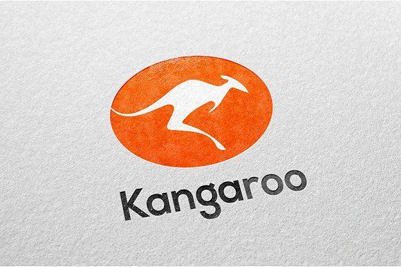 Red Kangaroo Logo - Kangaroo logo Logo Templates Creative Market