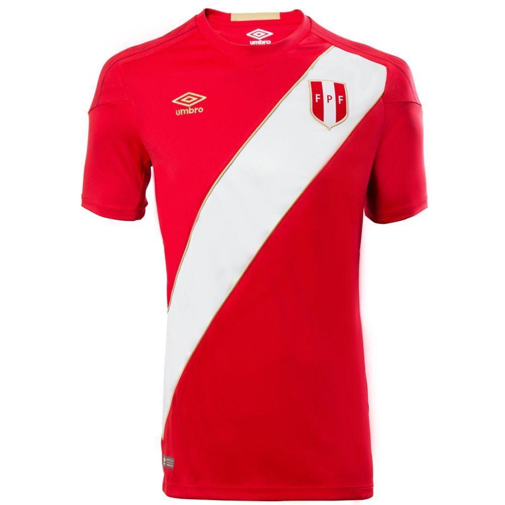 Red and White TT Logo - Umbro Peru Away Jersey '18-'19 (Red White). Umbro UUM190177U