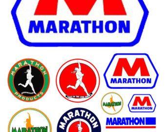 Marathon Gas Station Logo - Gas sign marathon | Etsy