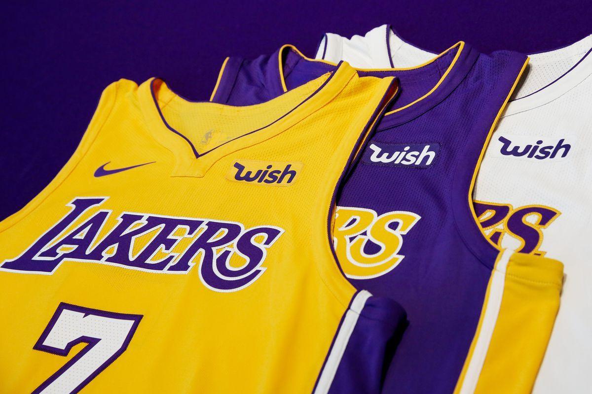 Wish On Lakers Jersey Logo - The Wish shopping app is paying more than $30 million to put its ...