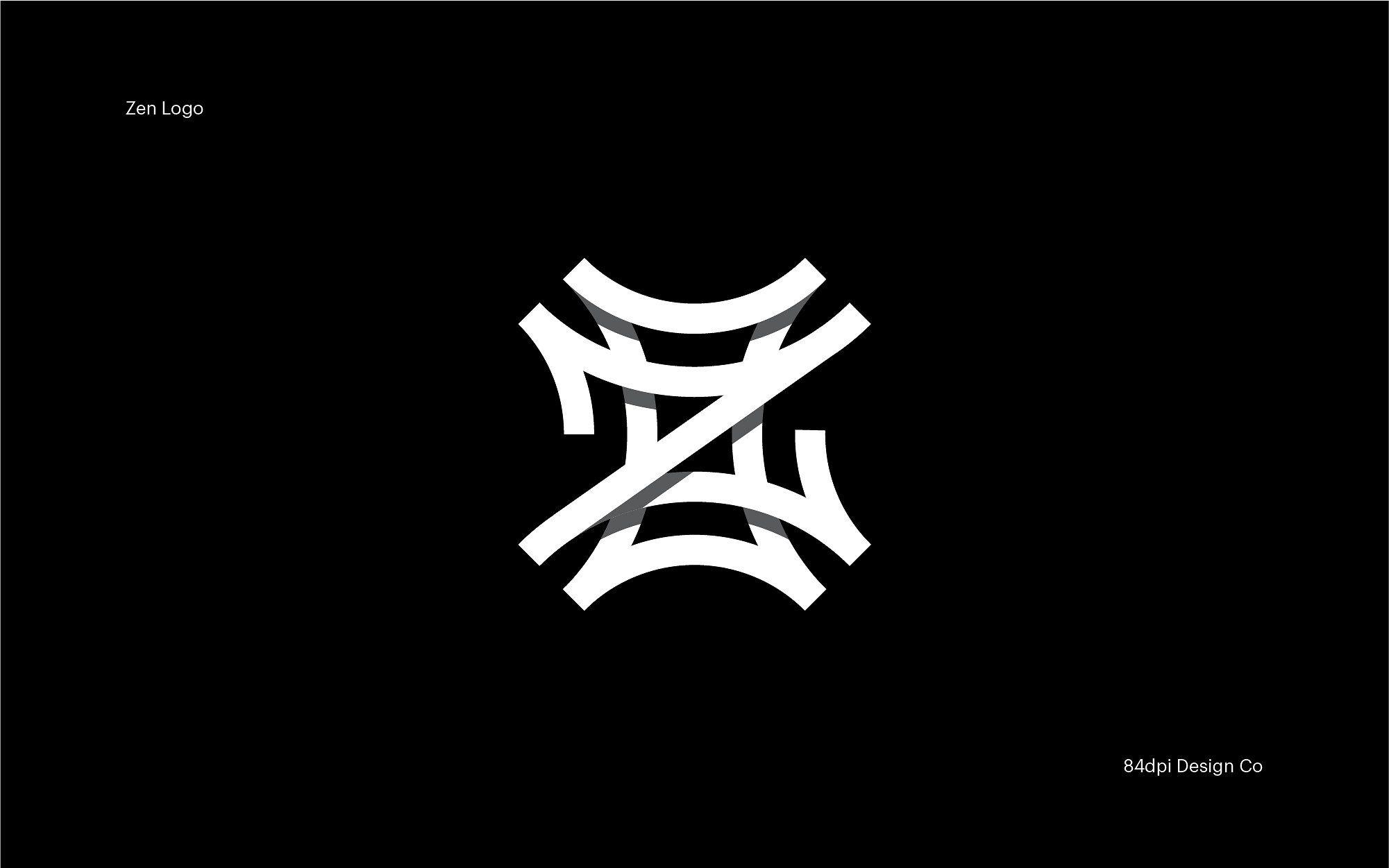Black with a Z Logo - Z is for Zen Logo Template Logo Templates Creative Market