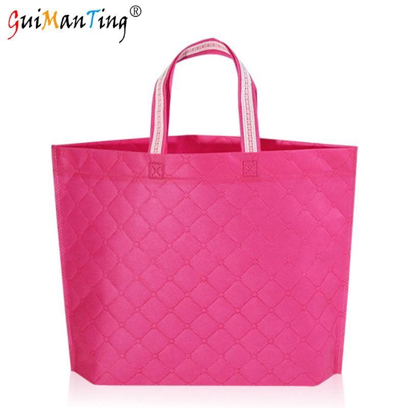 Wish Shopping Logo - Non Woven Women Wish Shopping Bag Customized Own Logo Gift Grocery